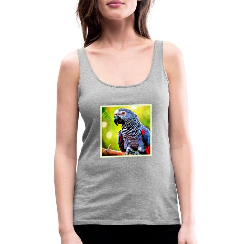 Talking African Grey Parrot - Women's Premium Tank Top