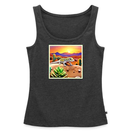 Spotted Gecko Desert Sunset - Women's Premium Tank Top