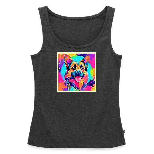 Vibrant Canine: Happy Puppy Love - Women's Premium Tank Top
