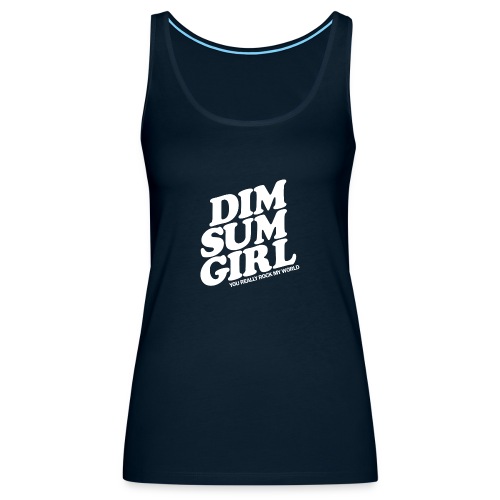 Dim Sum Girl white - Women's Premium Tank Top