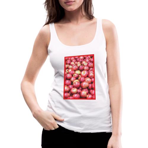 Stack of Red Apples Fruit Cute Photo. Buy Now - Women's Premium Tank Top