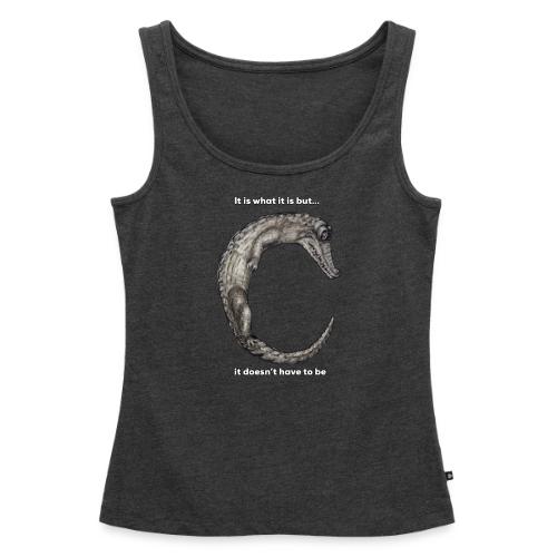 croc with text - Women's Premium Tank Top