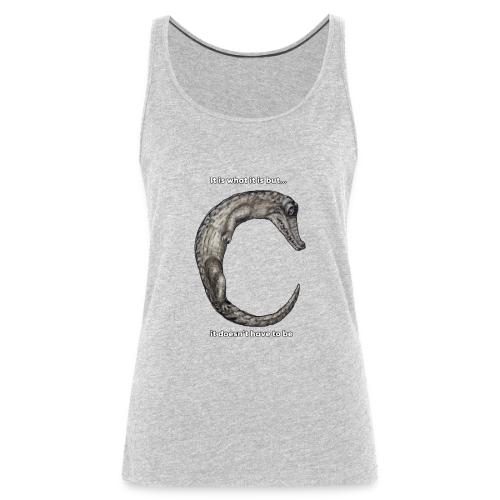 croc with text - Women's Premium Tank Top
