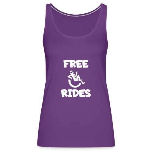 This wheelchair user gives free rides - Women's Premium Tank Top