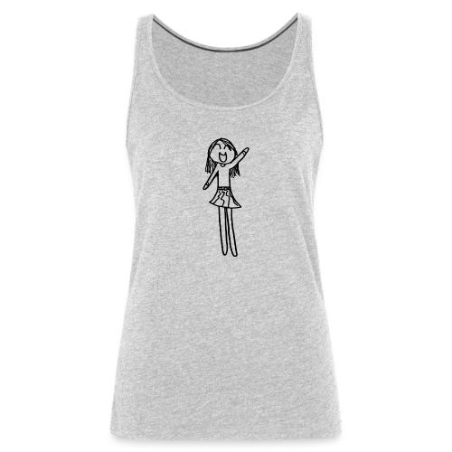 Sophia, Black Outline (tshirts) - Women's Premium Tank Top