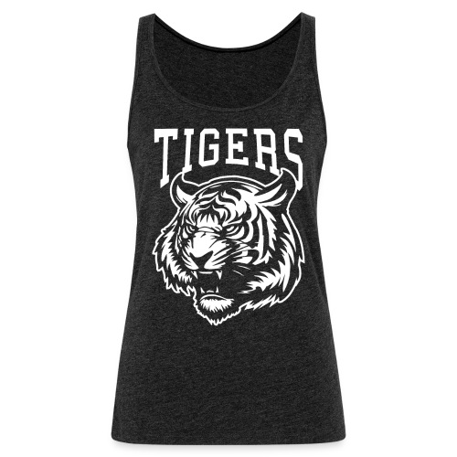 Tigers Mascot Logo for School Sports Team - Women's Premium Tank Top