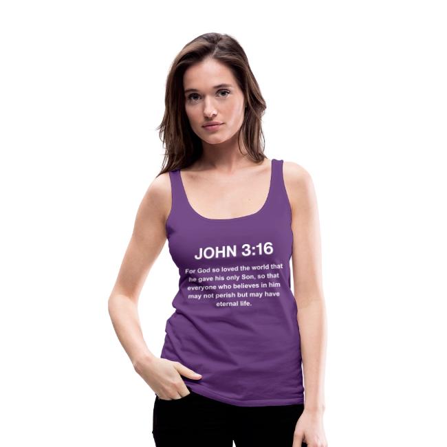 John 3:16 Christian Apparel – White
