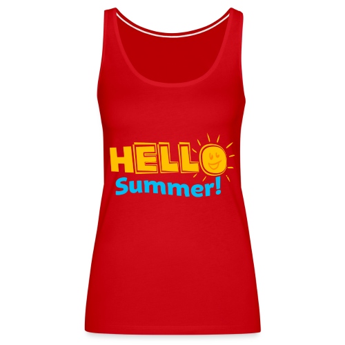 Kreative In Kinder Hello Summer! - Women's Premium Tank Top