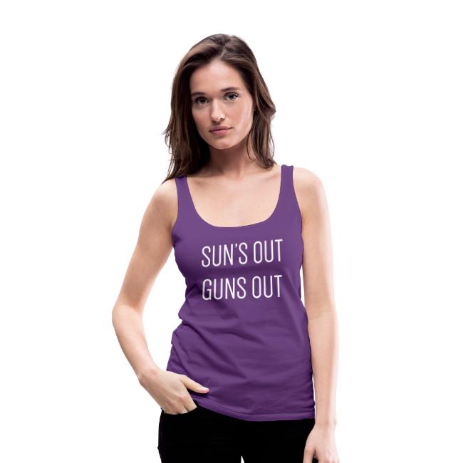 SUNS OUT GUNS OUT Funny Beach T-shirt Crossfit Muscle Training Long Sleeve Tee