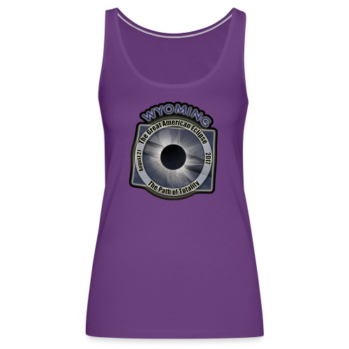 Wyoming Great American Eclipse Path of Totality - Women's Premium Tank Top