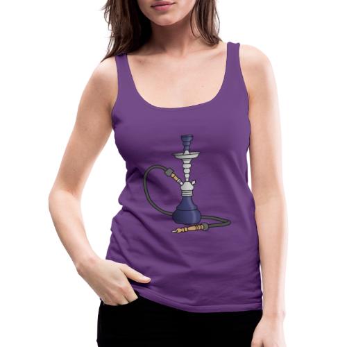 Shisha water pipe (violet) - Women's Premium Tank Top