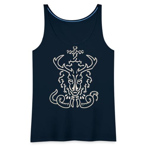 CHRISTmas Stag Light - Women's Premium Tank Top