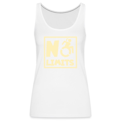 No limits for this female wheelchair user - Women's Premium Tank Top