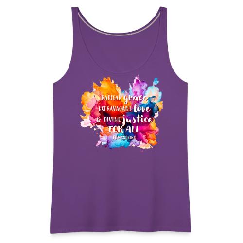 Grace Love Justice Color Splash - Women's Premium Tank Top