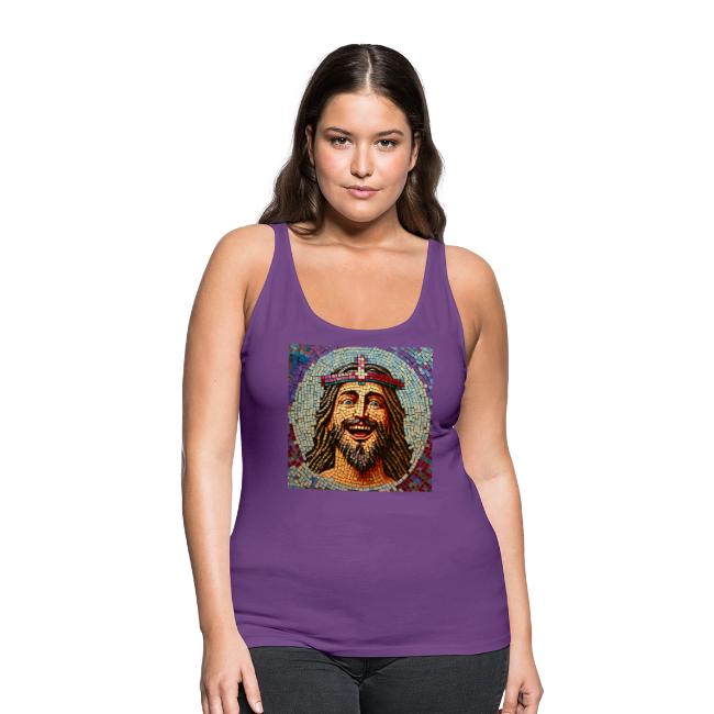 happy mosaic jesus