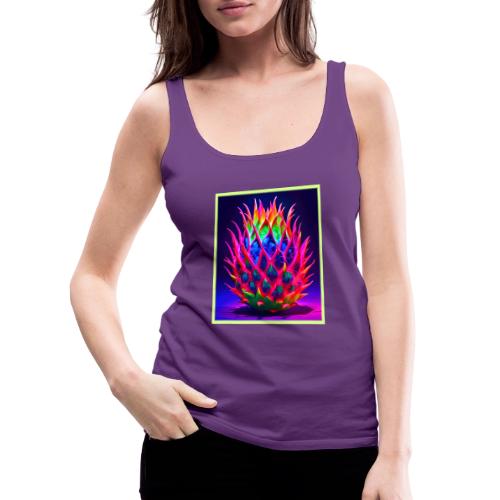 Electric Neon Dragon Fruit - Women's Premium Tank Top
