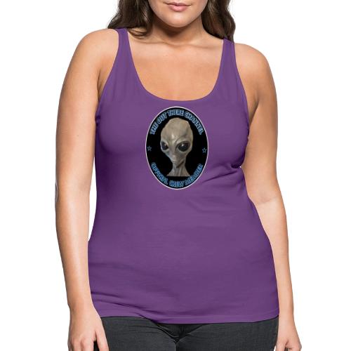 MrGreyTransBigger1 Front Only - Women's Premium Tank Top