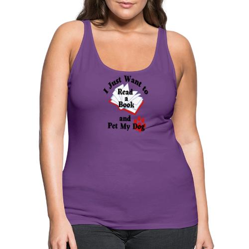 Book Dog - Women's Premium Tank Top
