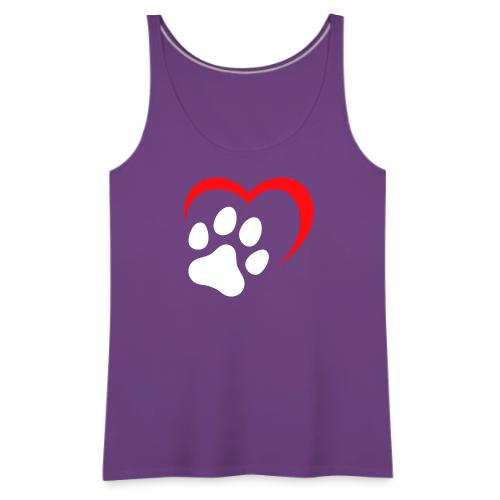 Heart and Paw Print - Women's Premium Tank Top