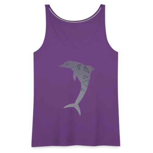 dolphin art deco - Women's Premium Tank Top