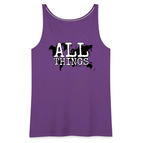 All Things World Map - Women's Premium Tank Top
