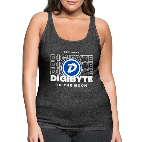 Digibyte. More secure, faster, forward thinking - Women's Premium Tank Top