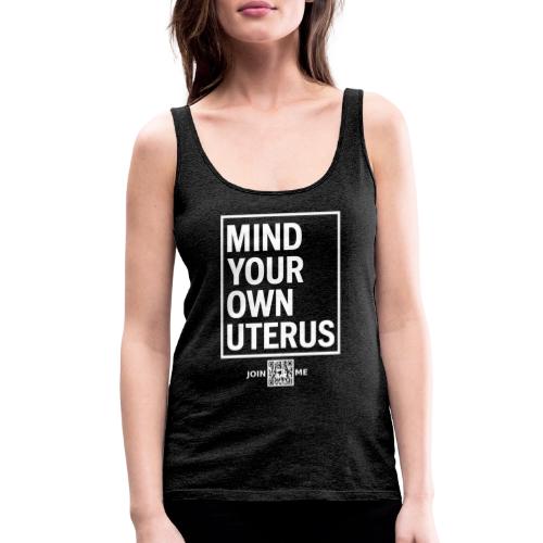 Uterus (white, front-facing) - Women's Premium Tank Top