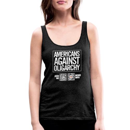 Oligarchy (white, front-facing) - Women's Premium Tank Top