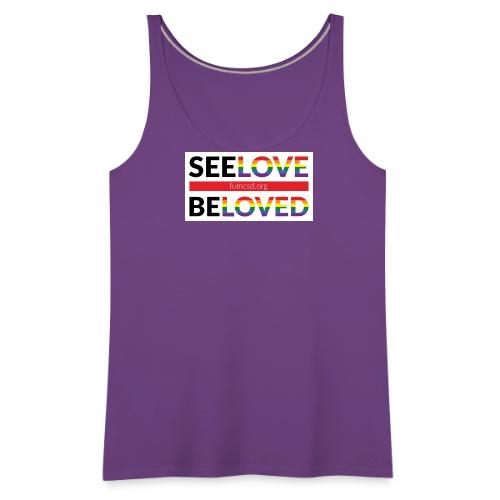 FUMCSD See Love, Be Loved: white design background - Women's Premium Tank Top
