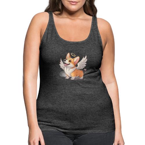Angel Wings Corgi - Women's Premium Tank Top