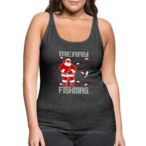 Santa Merry Fishmas - Women's Premium Tank Top