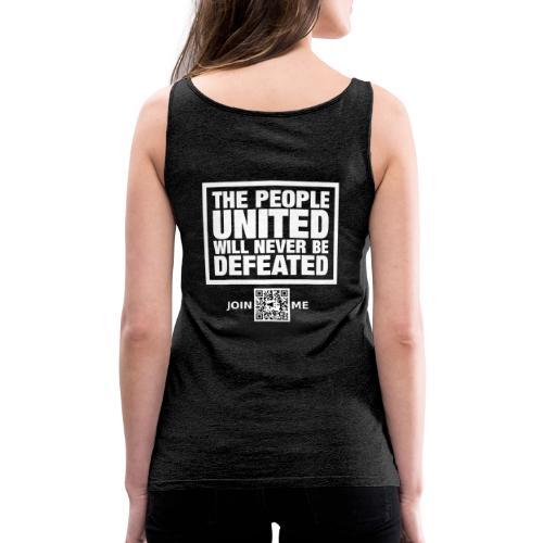 People United (white, back-facing) - Women's Premium Tank Top