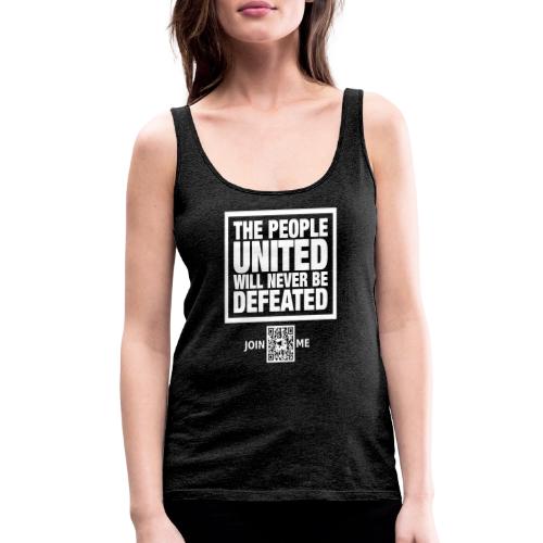 People United (white, front-facing) - Women's Premium Tank Top