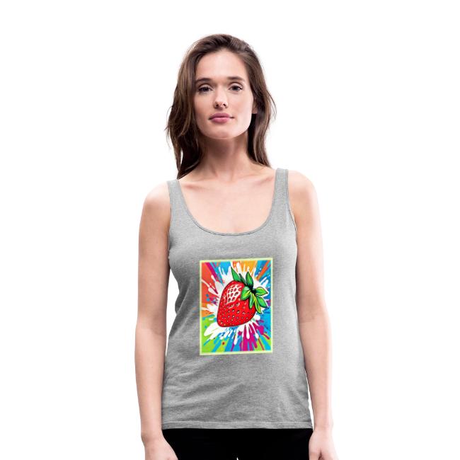 Vibrant Strawberry Artwork
