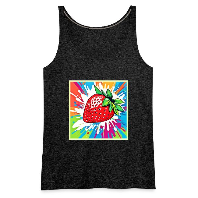 Vibrant Strawberry Artwork