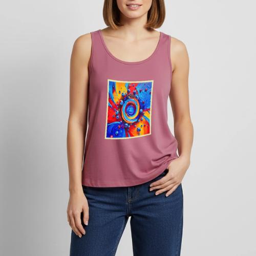 Vibrant Berry Vortex - Women's Premium Tank Top