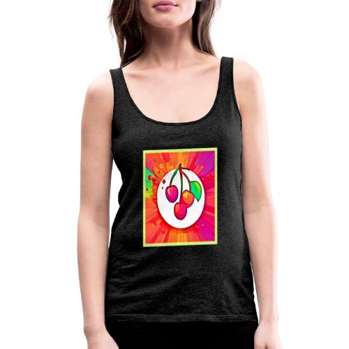Cherry Pop Art Burst - Women's Premium Tank Top