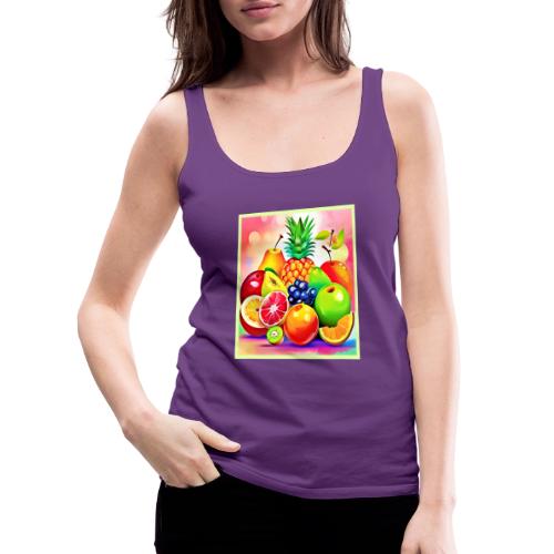 Tropical Fruit Assortment - Women's Premium Tank Top