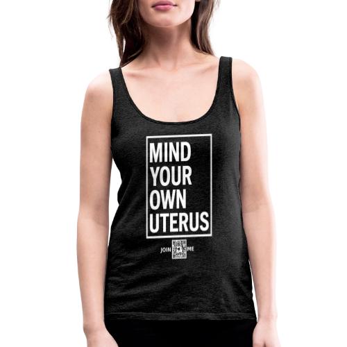 Uterus (white, front-facing) - Women's Premium Tank Top