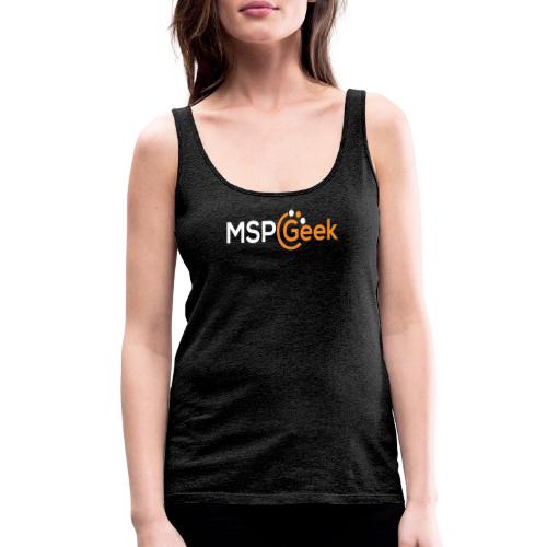 MSPGeekWhiteLogo - Women's Premium Tank Top