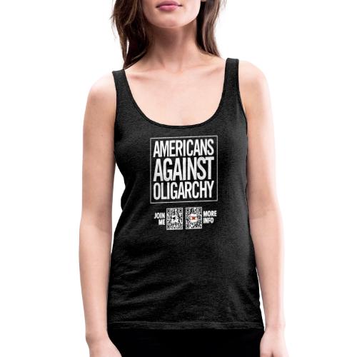 Oligarchy (white, front-facing) - Women's Premium Tank Top