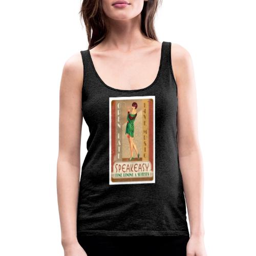 Vintage Speakeasy Pin Up Girl - Women's Premium Tank Top
