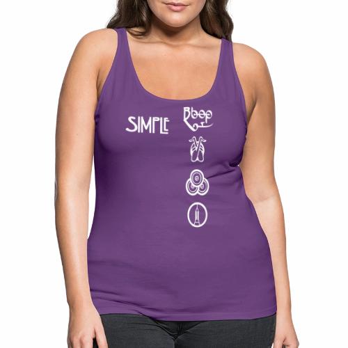 simplesymbolsvert - Women's Premium Tank Top