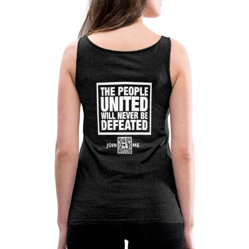 People United (white, back-facing) - Women's Premium Tank Top