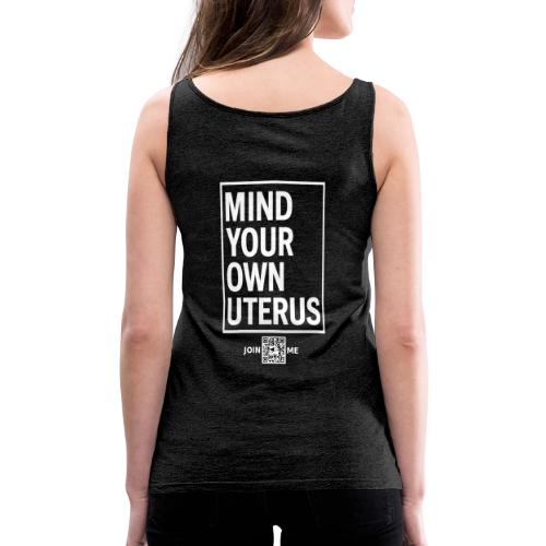 Uterus (white, back-facing) - Women's Premium Tank Top
