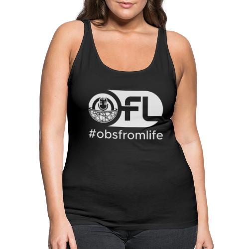 Observations from Life Logo with Hashtag - Women's Premium Tank Top