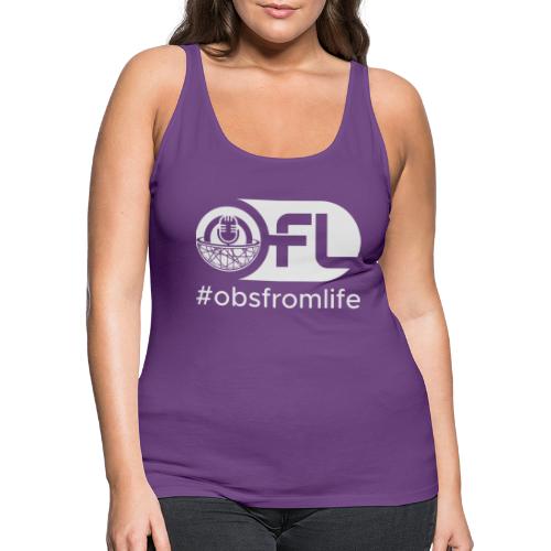 Observations from Life Logo with Hashtag - Women's Premium Tank Top
