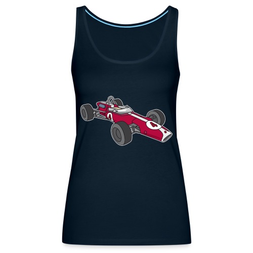 Red racing car, racecar, sportscar - Women's Premium Tank Top