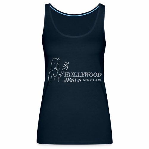 Hollywood Jesus Horizontal (Light) - Women's Premium Tank Top
