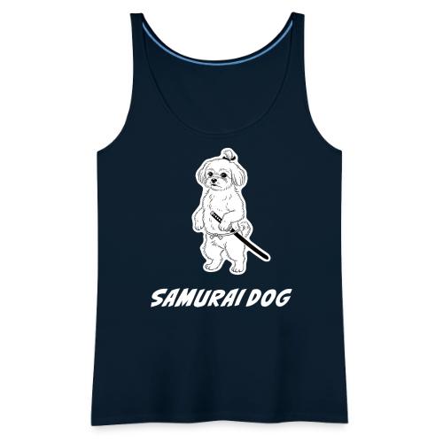 Samurai Maltese Katana Warrior Dog Tee - Women's Premium Tank Top